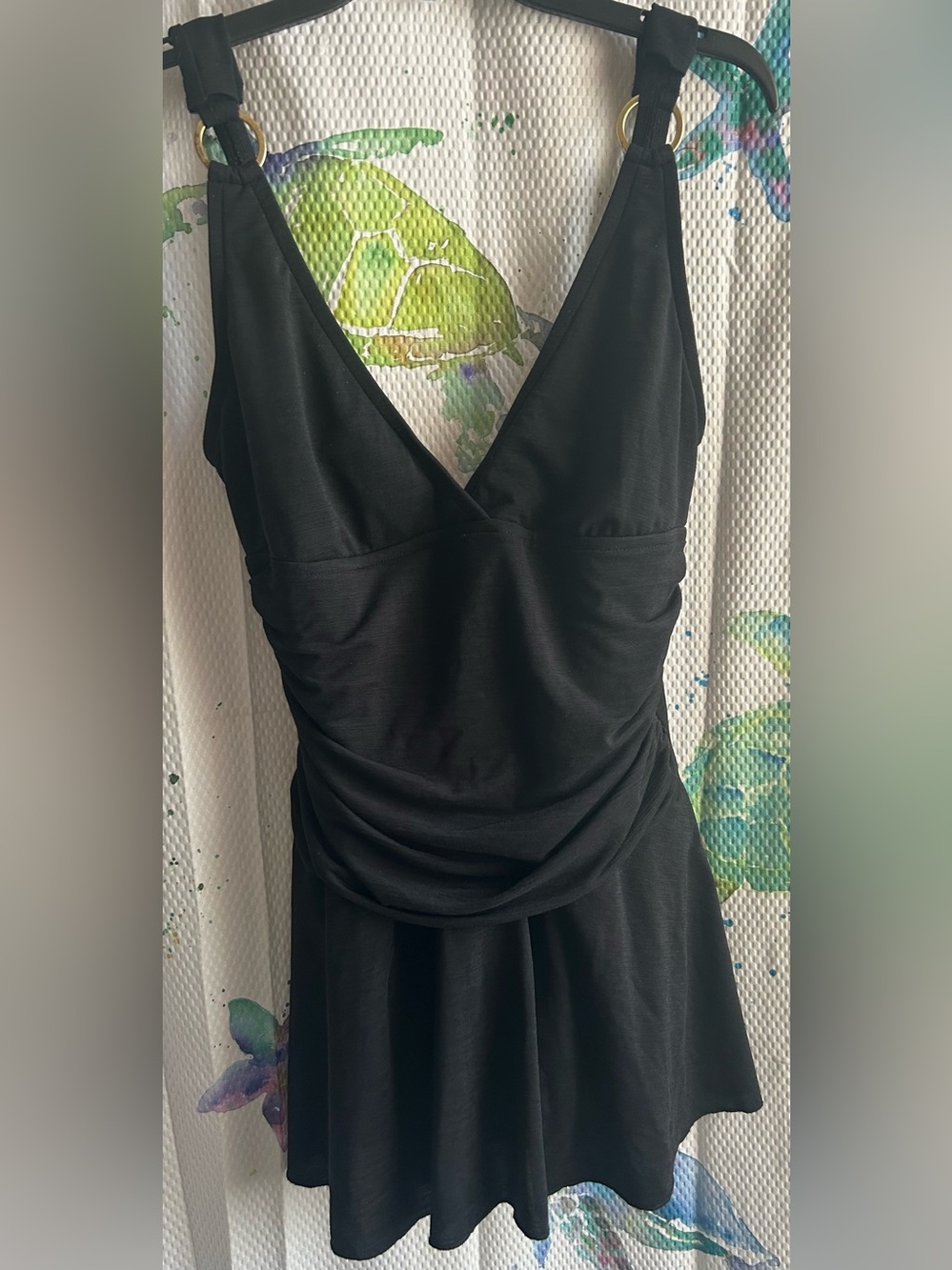 One-Piece Swimsuit with Skirt